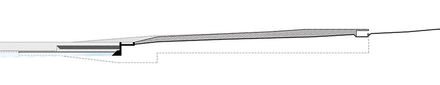 Outset Design Leamfalls Public Baths Project Blueprint elevation length