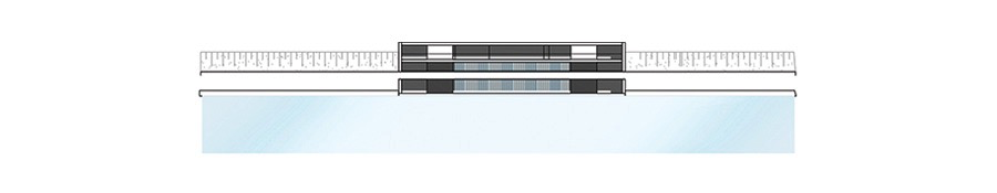 Outset Design Leamfalls Public Baths Project Blueprint elevation width