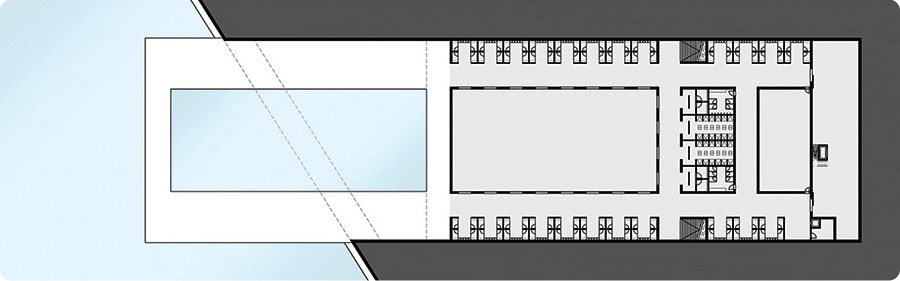 Outset Design Leamfalls Public Baths Project Blueprint sub level underground floor 2