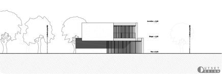 Outset Design SolArc Architecture Project Blueprints west elevation