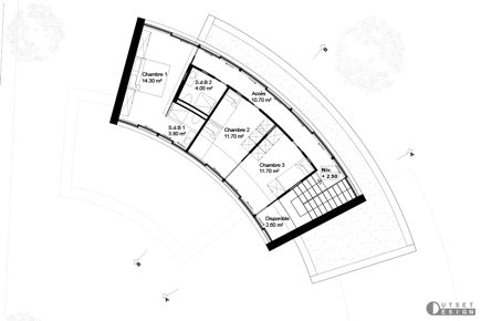 Outset Design SolArc Architecture Project Blueprints first floor