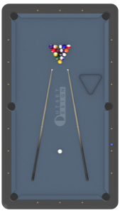 Outset Design Pool Table Blue